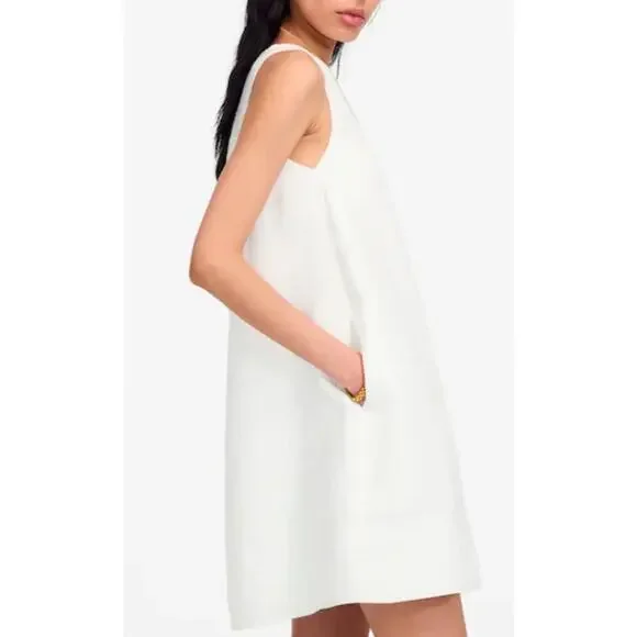 Madewell Mini Shift Dress in Linen Size M NWT - Picture 9 of 9